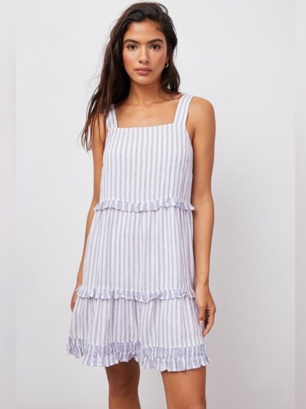 Rails Sandy Blue Iris Stripe Summer Dress